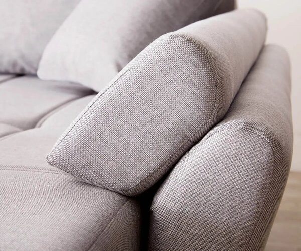 Colțar extensibil dumonde cu ladă de depozitare Loana Enjoy Grey II 270x185 cm