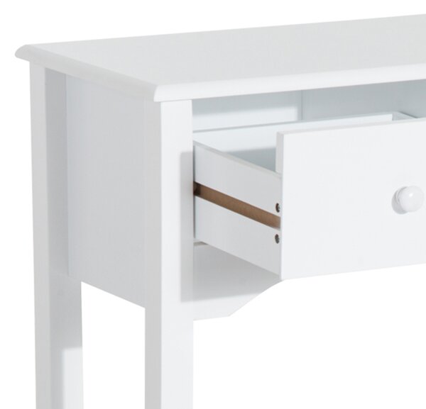 HOMCOM Masă Consolă Modernă cu 3 Sertare, Consolă de Intrare din MDF, pentru Hol, Sufragerie, 100x32x85 cm, Alb | Aosom Romania