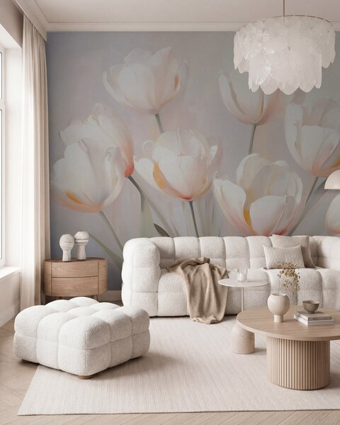 Tapet Lalele, Fototapet Flori, w05663 : Uwalls.ro