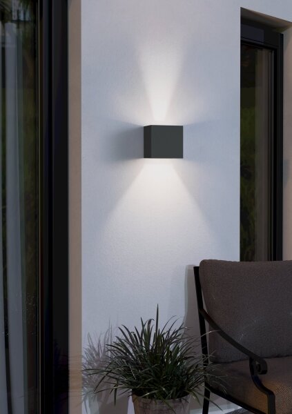Aplică LED de exterior CALPINO 2xLED/3,3W/230V IP54 Eglo 97242