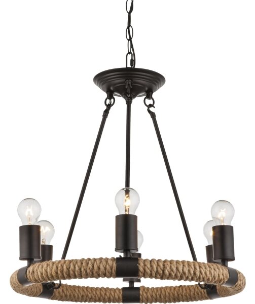 Globo 69029-6 - Lustră pe lanț ULLEU 6xE27/40W/230V