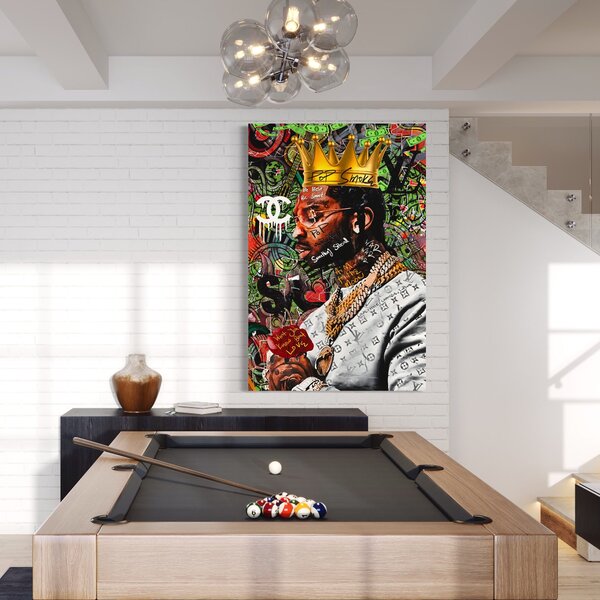 Tablou Canvas Premium LuxCanva® A1180, Travis Scott , Jacques Berman Webster, Studio, Rapper, Cantaret, Culori Vibrante