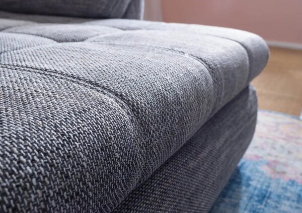Colțar extensibil dumonde cu ladă de depozitare Loana Magma Grey II 270x185 cm