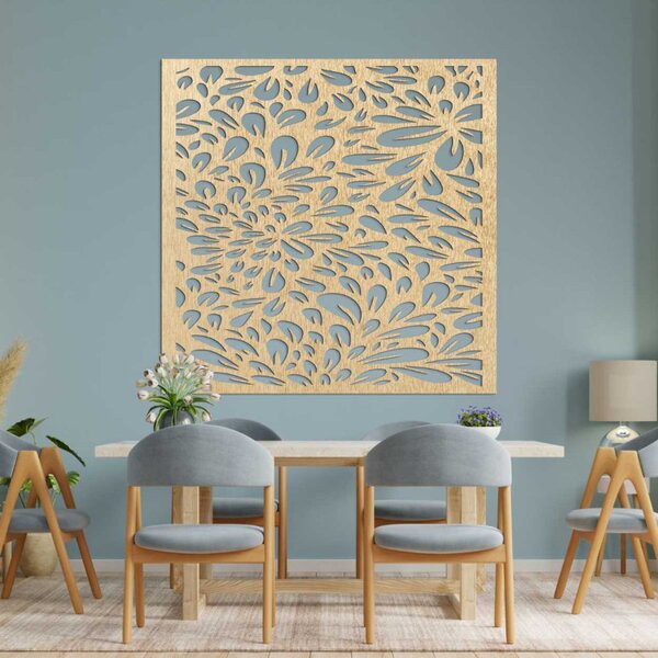 Panou de perete din lemn floral | KROKO