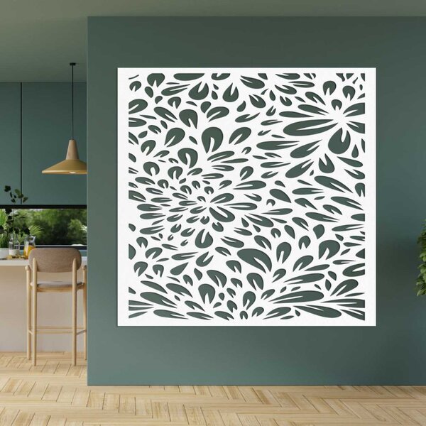 Panou de perete din lemn floral | KROKO