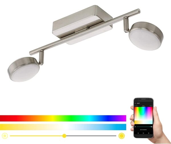 Eglo 97715 - Spot LED RGB dimabil CORROPOLI-C 2xLED/5W/230V
