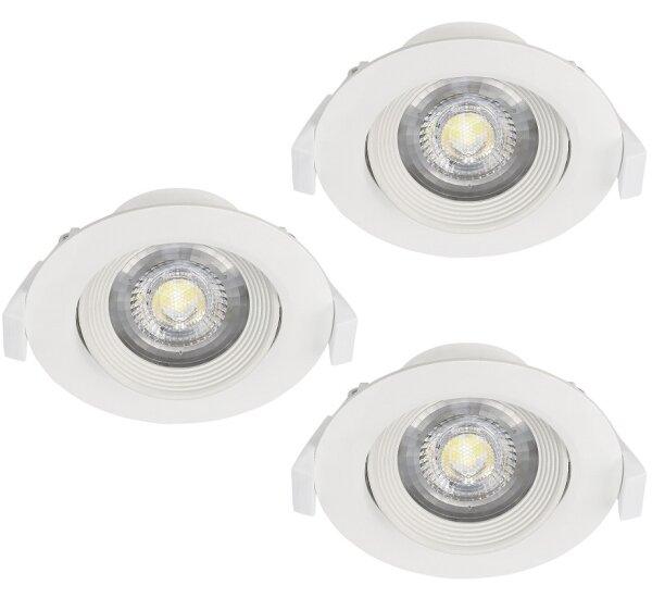 Eglo 32896 - Set 3x corp de iluminat încastrat SARTIANO LED/5W/230V