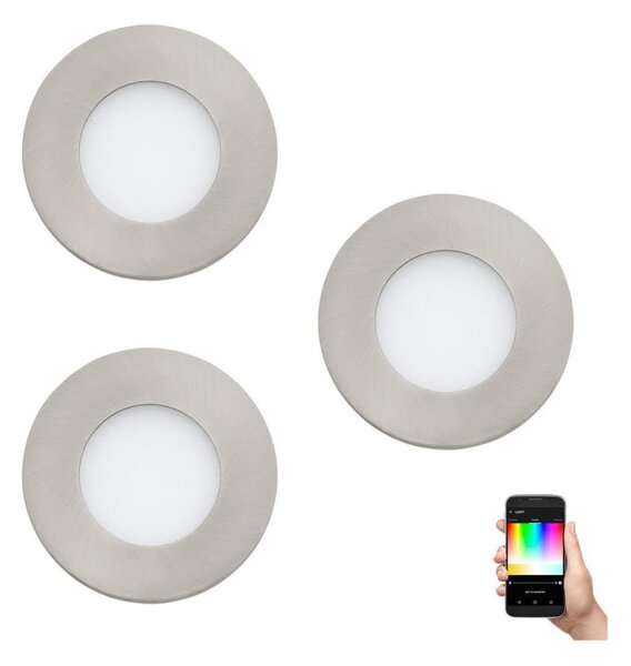 Eglo 32882 - Set 3x spoturi LED RGB încastrate, reglabile FUEVA-C LED/3W/230V