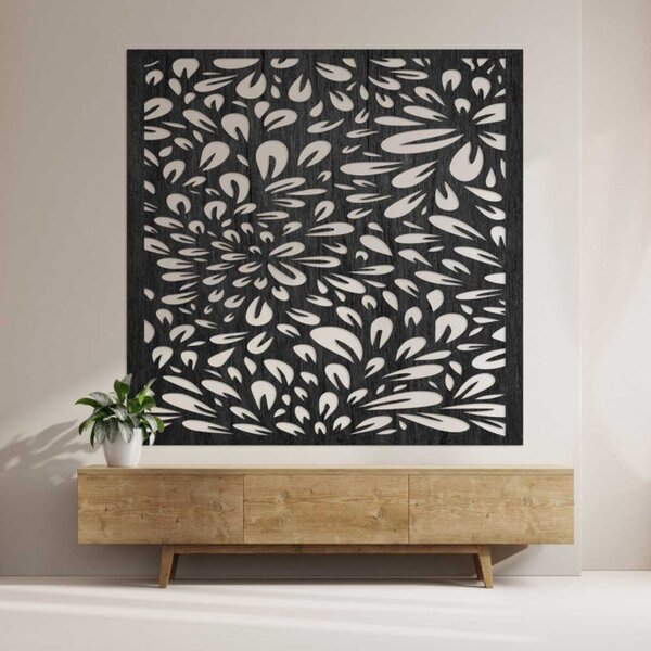Panou de perete din lemn floral | KROKO