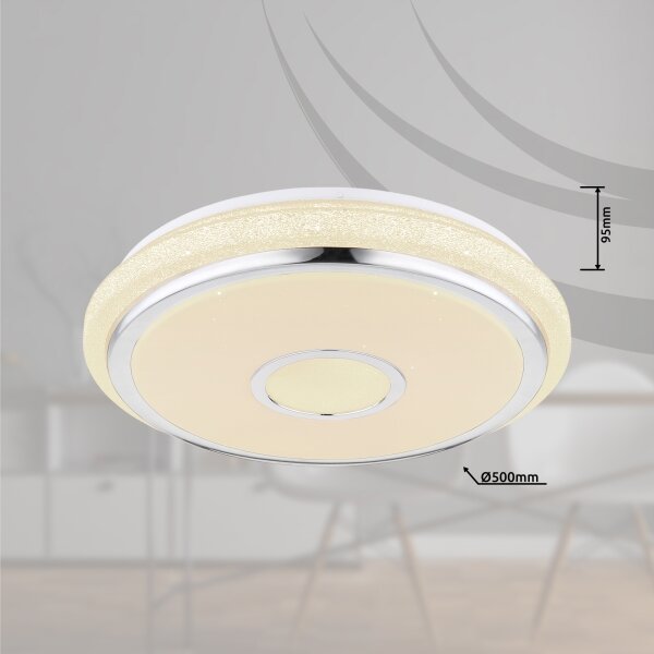 GLOBO 48389-40 - Plafonieră LED DANI cu telecomandă, 40W, 230V