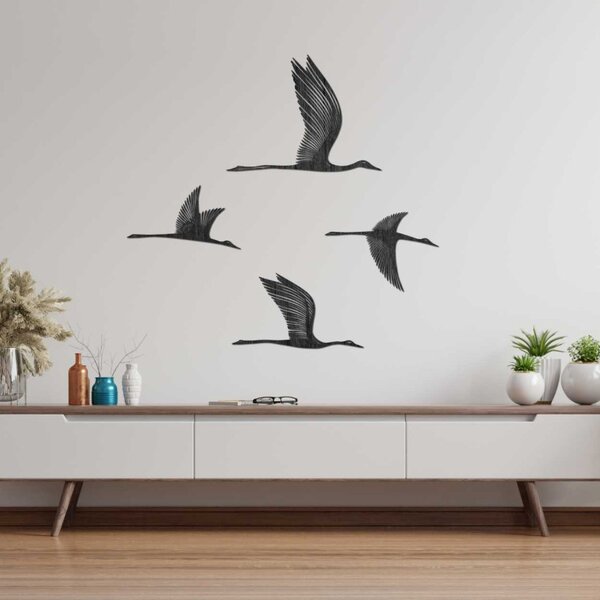 Decorațiune de perete din lemn cu păsări | KLOHA