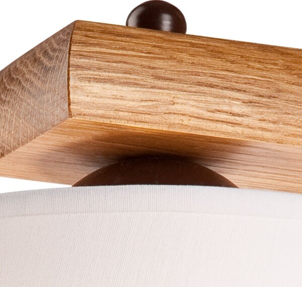 Aplica de perete AIDA 1xE27/60W/230V, stejar