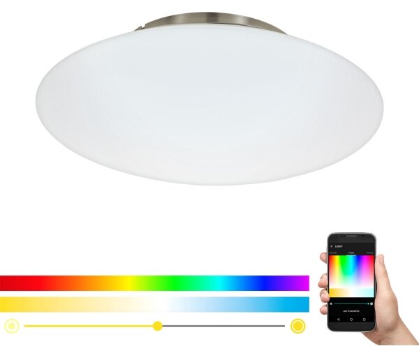 Eglo 97811 - Plafonieră LED RGB reglabilă FRATTINA-C LED/27W/230V