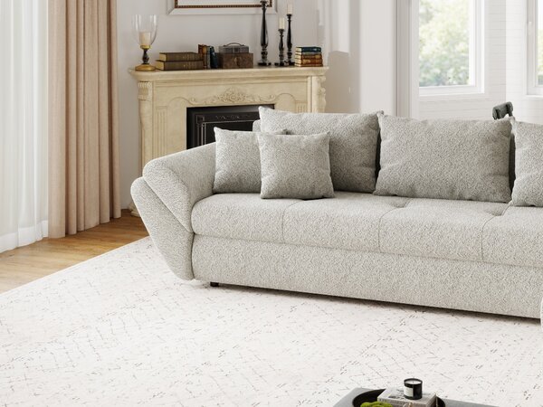 Colțar extensibil dumonde cu ladă de depozitare Loana XL Arena Bej 20 II 335x185 cm