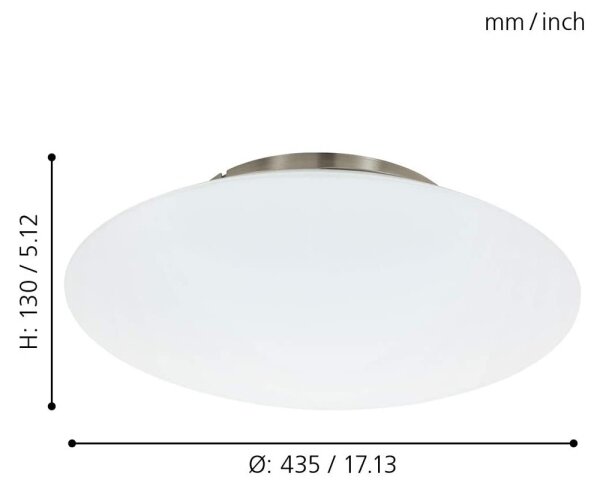 Eglo 97811 - Plafonieră LED RGB reglabilă FRATTINA-C LED/27W/230V