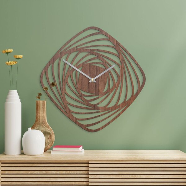 Ceas de perete modern din lemn | SPIRAL