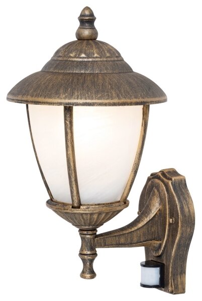 Aplică de exterior cu senzor Rabalux 7836 MADISON 1xE27/60W/230V IP43 auriu