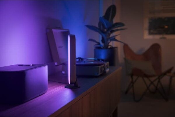 Set de extensie lampă de masă LED RGB dimabilă Hue PLAY AMBIANCE LED/6W/230V neagră Philips