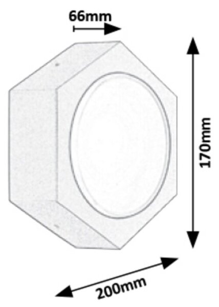 Rabalux 7964 - Aplică perete exterior LED AVOLA LED/9W/230V IP54 680lm 3000K