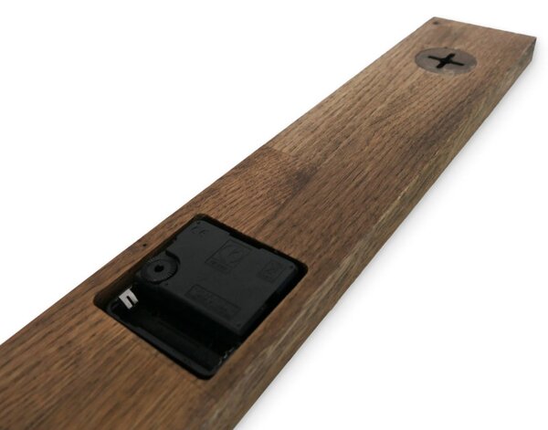 Ceas de perete elegant din lemn, design negru - TERRA