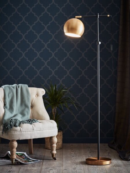 Markslöjd 107231 - Lampadar CHESTER 1xE27/40W/230V negru/bronz
