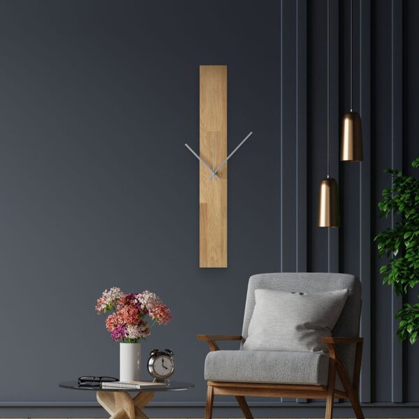 Ceas de perete din lemn masiv - design minimalist modern - OSMAN