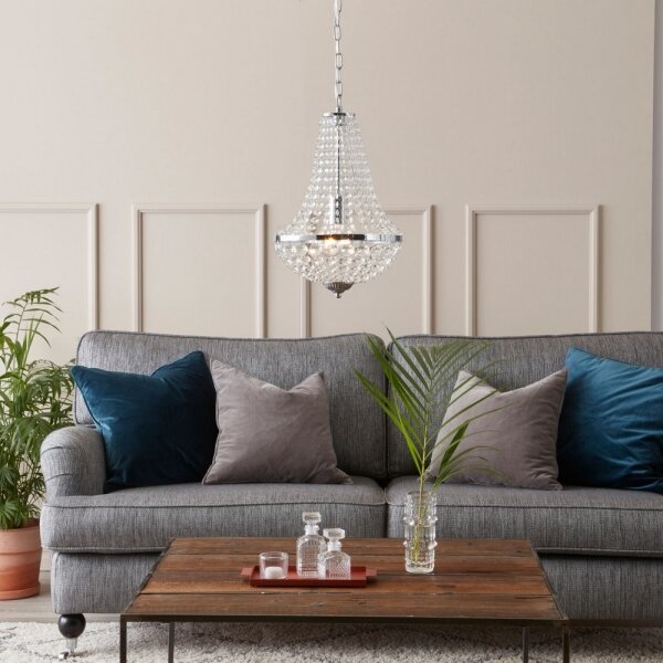 Lustră de cristal pe lanț GRÄNSÖ 1xE27/60W/230V Markslöjd 104889