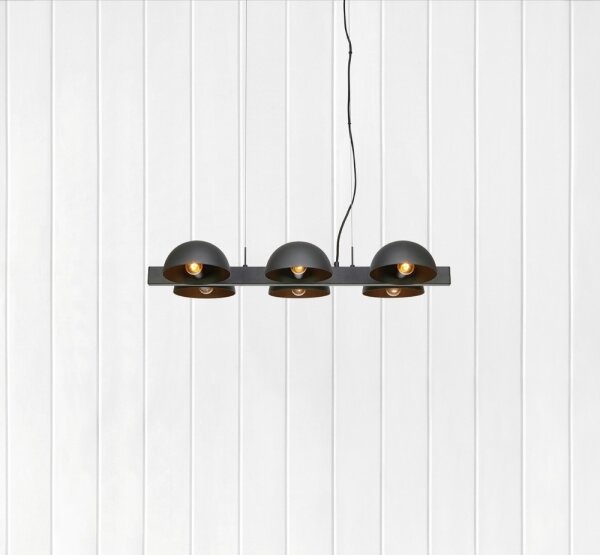 Markslöjd 107138 - Lustră pe cablu FLAMINGO 6xE14/40W/230V negru