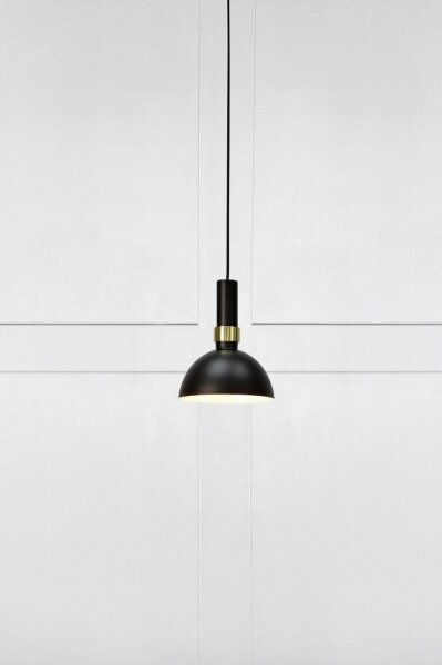 Markslöjd 106974 - Lustră pe cablu LARRY 1xE27/60W/230V negru/auriu