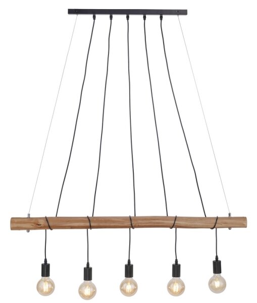 Leuchten Direkt 15515-18 - Lustră pe cablu DAMIAN 5xE27/60W/230V