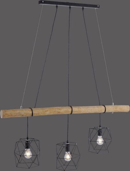 Leuchten Direkt 15503-18 - Lustră pe cablu EDGAR 3xE27/60W/230V