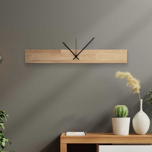 Ceas de stejar în stil scandinav, design minimalist modern | QOGOP