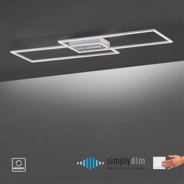 Paul Neuhaus 8194-55 - LED Lustră aplicată dimmabilă INIGO 2xLED/20W/230V
