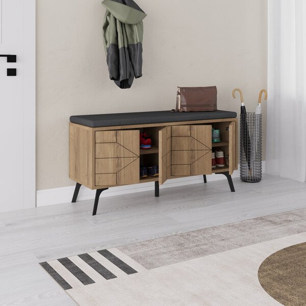 Dulap pentru pantofi Dunkir (hitit). Promo -22%. 1153347