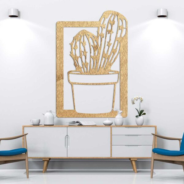 Pictură murală de design din lemn cu motiv vegetal - ELIEE