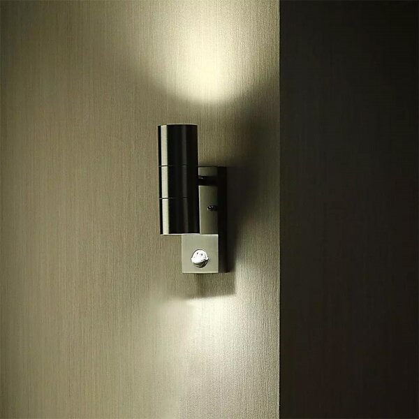 Aplica de perete exterior cu senzor 2xGU10/35W/230V IP44