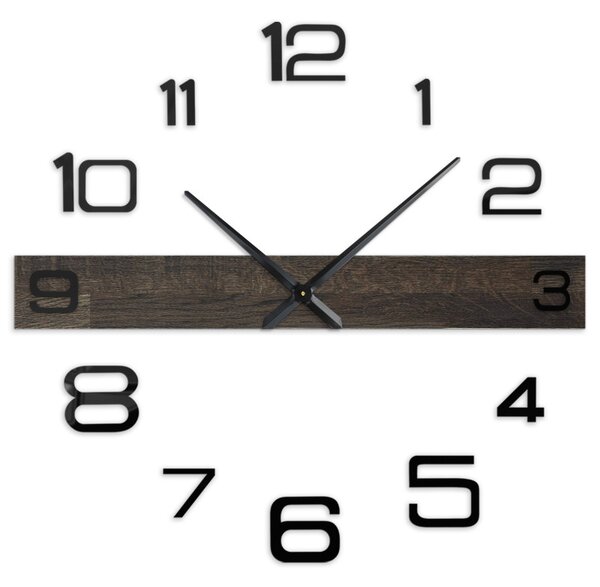 Ceas de perete elegant și minimalist din lemn de stejar - POPOKLES
