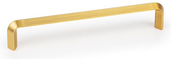 Maner pentru mobilier Lines, L:170 mm, finisaj auriu periat