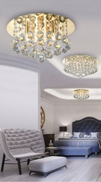 Azzardo AZ1288 - Plafonieră de cristal BOLLA 10xG9/40W/230V