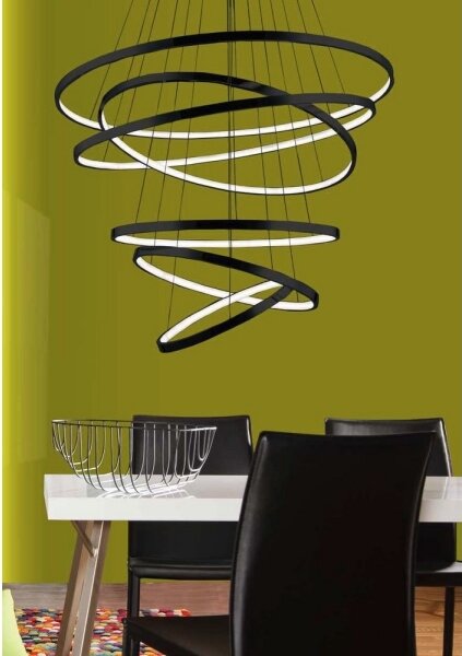Lustră LED dimabilă pe cablu WHEEL LED/140W/230V Azzardo AZ2923