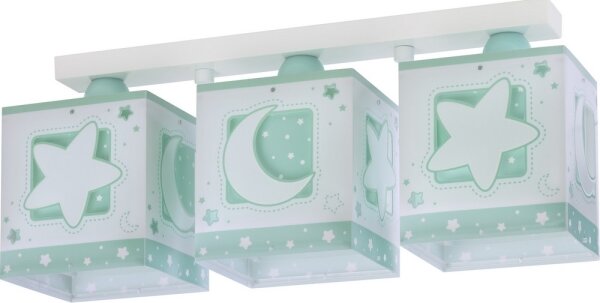 Dalber D-63233NH - Plafonieră copii MOONLIGHT 3xE27/60W/230V
