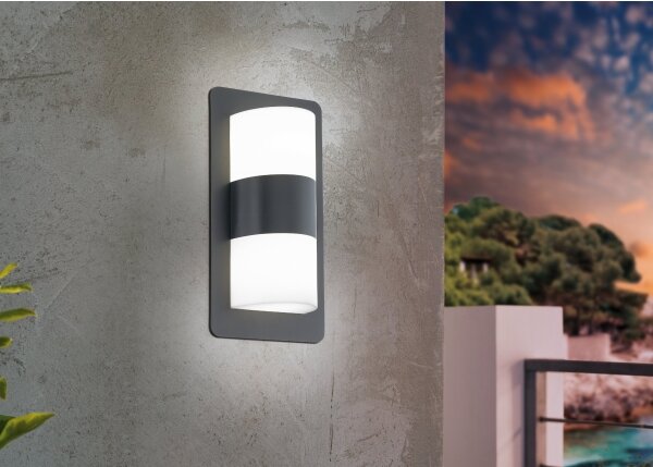 Aplică de exterior CISTIERNA 2xE27/10W/230V IP44 antracit Eglo 98086