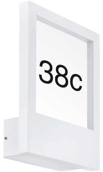Eglo 98143 - Număr de casă MONTEROS 1xE27/28W/230V IP44 alb
