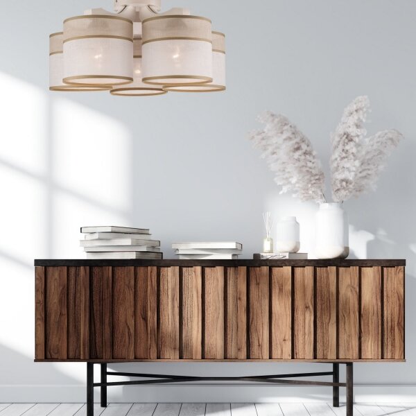 Lustr ANDREA 5xE27/60W/230V, montaj plafon, finisaj fag