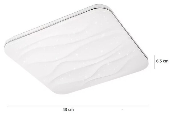 LED plafonieră dimabilă DESERT cu DO, 72W, 230V