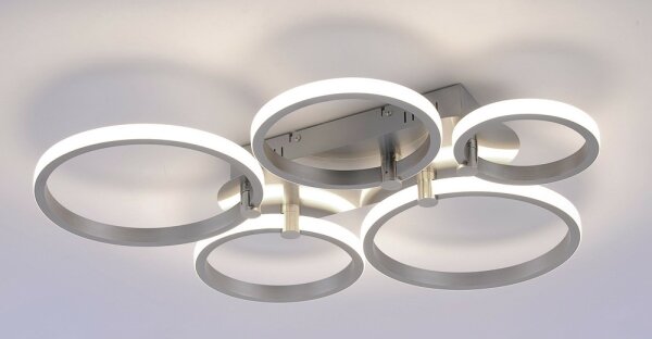 Leuchten Direkt - Lustră LED aplicată JOHANNA 2xLED/11,5W/230V+2xLED/9W+LED/7W