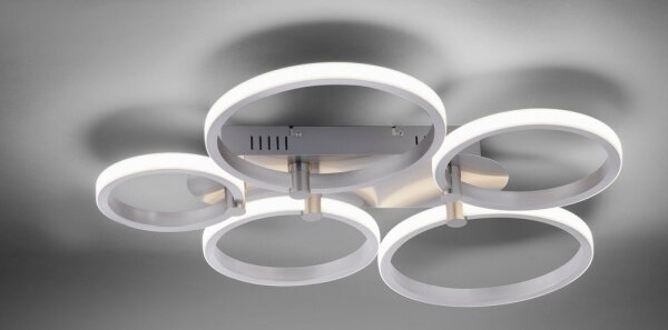 Leuchten Direkt - Lustră LED aplicată JOHANNA 2xLED/11,5W/230V+2xLED/9W+LED/7W