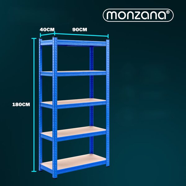 Deuba Set de 2 rafturi 180x90x40 cm - albastru