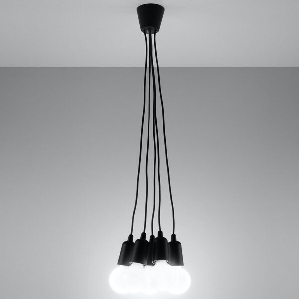 Lustră pe cablu DIEGO 5xE27/60W/230V
