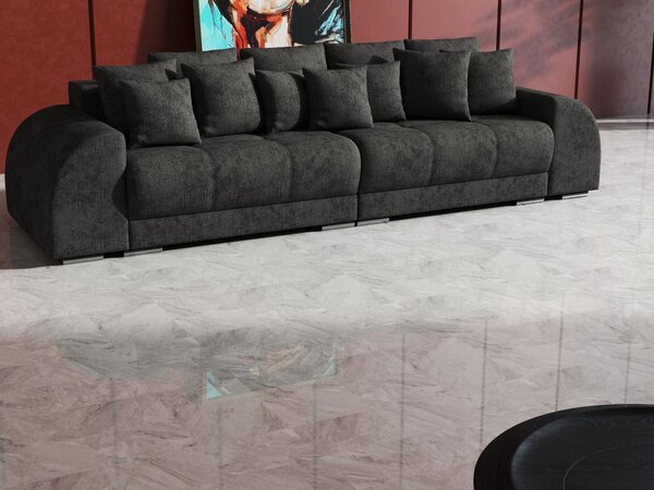 Canapea extensibilă dumonde cu 2 lăzi de depozitare si sezut confortabil din spuma high-density, Verona Enjoy Kaki 310x120 cm